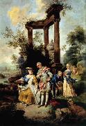 Johann Conrad Seekatz Die Familie Goethe in Schafertracht France oil painting artist